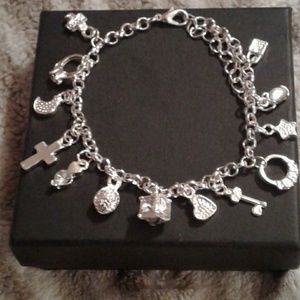 Sterling Silver  Charm  Bracelet